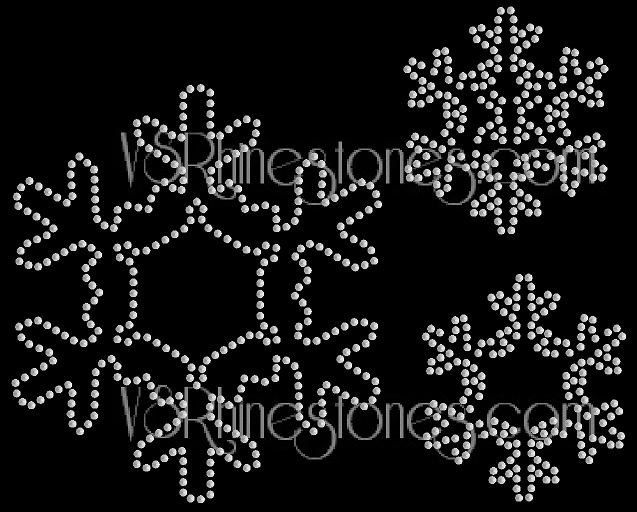 Snowflake Assorted Sequin Heat Transfer